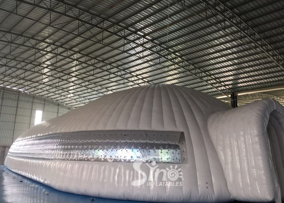 Meledakkan Tenda Kubah Igloo Tiup Kedap Udara Kedap Udara Dengan Jendela Transparan Untuk Acara Pesta Indoor N Outdoor